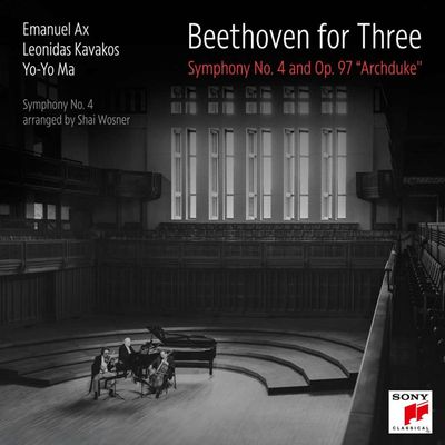BEETHOVEN FOR THREE: SYMPHONY NO. 4 & OP.97/ EMANUEL AX, LEONIDAS KAVAKOS, YO-YO MA  [베토벤: 교향곡 4번 & OP 97 (트리오 편곡) - 요요 마/레오니다스 카바코스/엠마누엘 엑스]