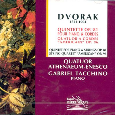 QUINTET FOR PIANO & STRINGS/ QUATUOR ATHENAEUM-ENESCO/ GABRIEL TACCHINO [드보르작 피아노 오중주]