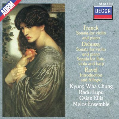 VIOLIN SONATAS/ KYUNG-WHA CHUNG, RADU LUPU [프랑크, 드뷔시, 라벨: 바이올린 소나타 - 정경화]