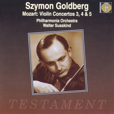 VIOLIN CONCERTOS NO.3, 4 & 5/ SZYMON GOLDBERG, WALTER SUSSKIND [모차르트: 바이올린 협주곡 - 시몬 골드베르그, 월터 서스킨드]