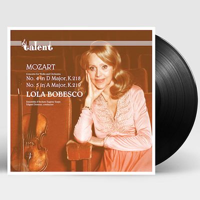 CONCERTO FOR VIOLIN AND ORCHESTRA NO.4 & 5/ LOLA BOBESCO [롤라 보베스코: 모차르트 바이올린 협주곡] [180G LP]