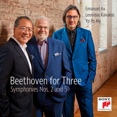 BEETHOVEN FOR THREE: SYMPHONIES NOS.2 AND 5/ EMANUEL AX, LEONIDAS KAVAKOS, YO-YO MA [베토벤: 교향곡 2, 5번 트리오 앨범 - 요요마, 레오니다스 카바코스, 엠마뉴엘 엑스]