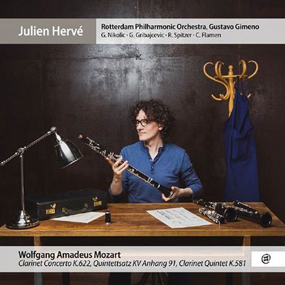 CLARINET WORKS/ JULIEN HERVE, GUSTAVO GIMENO [모차르트: 클라리넷 협주곡, 5중주 - 줄리앙 에르베, 구스타보 히메노]