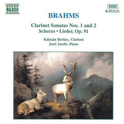 SONATAS FOR CLARINET AND PIANO/ KALMAN BERKES, JENO JANDO [브람스: 클라리넷 소나타 1, 2번 - 칼만 베르케시]