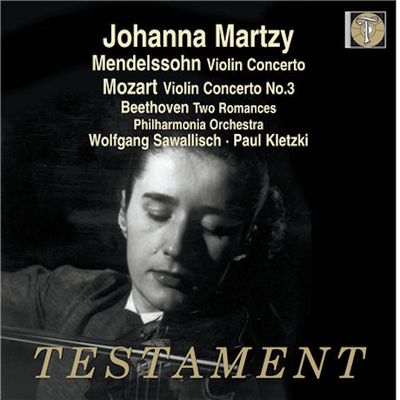 VIOLIN CONCERTOS/ JOHANNA MARTZY, WOLFGANG SAWALLISCH [요한나 마르치 미공개 EMI 녹음: 모차르트 & 멘델스존 바이올린 협주곡]