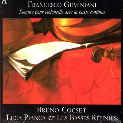 SONATES POUR VIOLONCELLE AVEC LA BASSE CONTINUE/ BRUNO COCSET