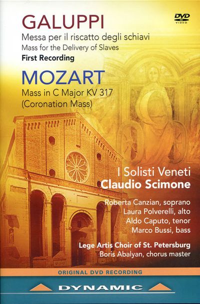 MASS FOR THE DELIVERY OF SLAVES & MASS IN C MAJOR/ CLAUDIO SCIMONE [갈루피: 노예 해방 미사 & 모차르트: 대관식 미사]