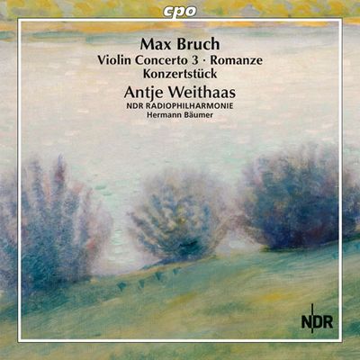 VIOLIN CONCERTO NO.3, ROMANZE, KONZERTSTUCK/ ANTJE WEITHAAS, HERMANN BAUMER [브루흐: 바이올린과 오케스트라 작품 3집 - 바이올린 협주곡 3번, 로만체 외]
