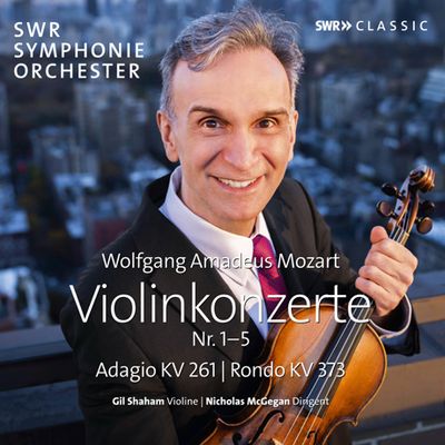 VIOLIN CONCERTOS 1-5, ADAGIO KV 261, RONDO KV 373/ GIL SHAHAM, NICHOLAS MCGEGAN [모차르트: 바이올린 협주곡 1-5번, 아다지오, 론도 - 길 샤함]