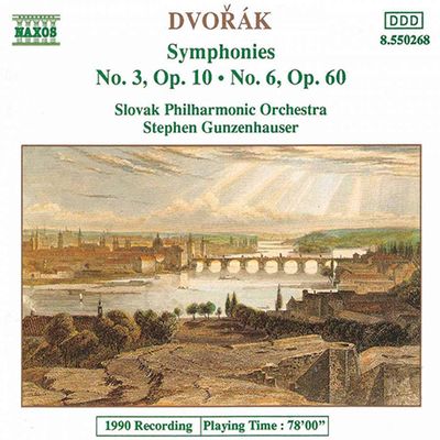 SYMPHONIES NOS.3 & 6/ STEPHEN GUNZENHAUSER [드보르작: 교향곡 3, 6번]