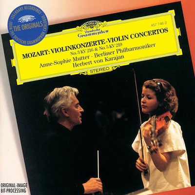 VIOLIN CONCERTOS NOS.3 & 5/ ANNE-SOPHIE MUTTER, HERBERT VON KARAJAN [THE ORIGINALS] [모차르트: 바이올린 협주곡 3, 5번 - 무터, 카라얀]