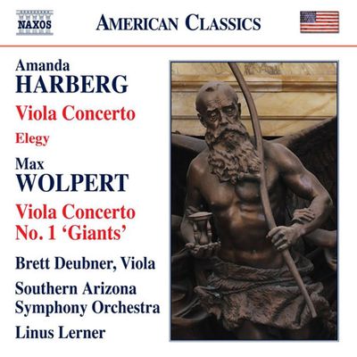 VIOLA CONCERTOS/ BRETT DEUBNER, LINUS LERNER [아만다 허버그: 비올라 협주곡, 엘레지 & 맥스 월퍼트: 비올라 협주곡 1번 <거인>]
