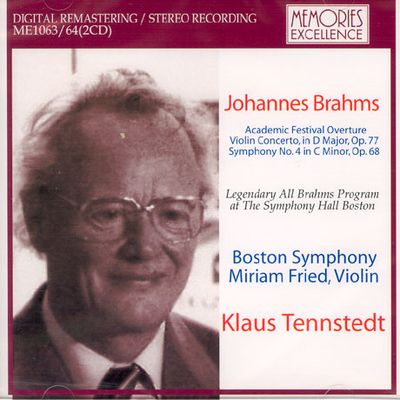 ACADEMY FESTIVAL OVERTURE ETC/ KLAUS TENNSTEDT