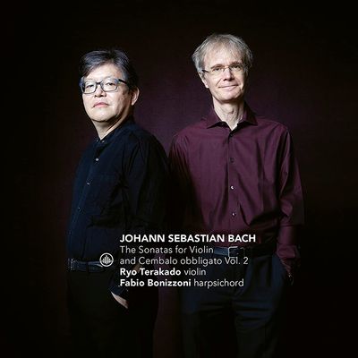 SONATAS FOR VIOLIN & CEMBALO OBBLIGATO VOL.2/ RYO TERAKADO, FABIO BONIZZONI [바흐: 바이올린과 하프시코드를 위한 소나타 2집 - 테라카도, 보니초니]