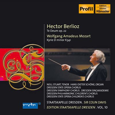 TE DEUM OP.22 & KYRIE D MINOR K341/ COLIN DAVIS [EDITION STAATSKAPELLE DRESDEN VOL.10] [베를리오즈: 테 데움, 모차르트: 자비송 - 콜린 데이비스]