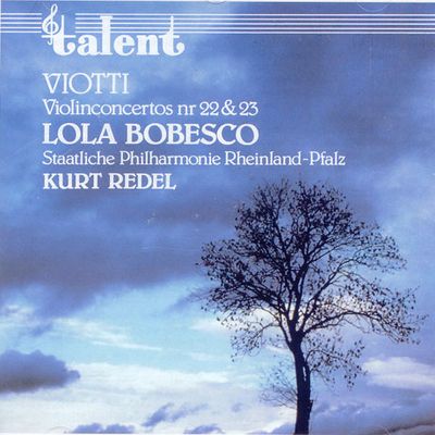 VIOLIN CONCERTOS 22 & 23/ LOLA BOBESCO, KURT REDEL