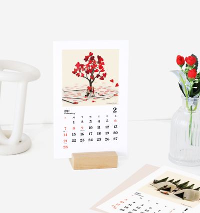 관점의 기술_엽서 달력