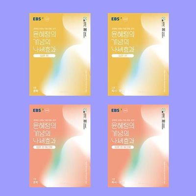 윤혜정의 개념의 나비효과 입문편(문학,독서.문법)+워크북 세트(전4권)