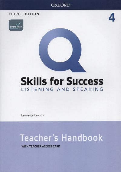 Q Skills for Success: Listening and Speaking 4 Teacher's handbook