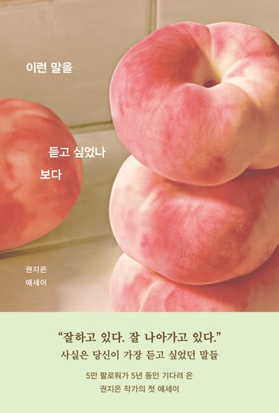이런 말을 듣고 싶었나 보다