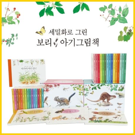 韓国絵本　ボリシリーズ 全30冊 + カード　보리세밀화 韓国絵本 ボリシリーズ 全30冊 + カード 보리세밀화 The Korean