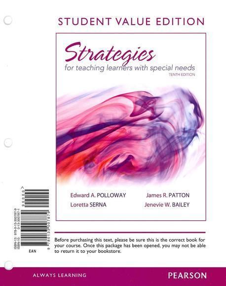 Strategies for Teaching Learners with Special Needs, Student Value ...