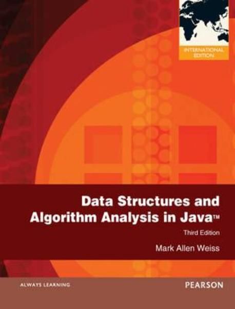 Data Structures and Algorithm Analysis in Java. Mark Allen Weiss ...
