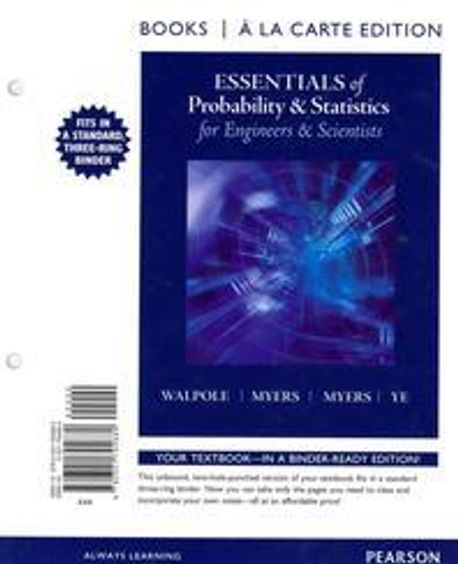 Probability Essentials Essentials of Probability & Statistics for Engineers & Scientists ...