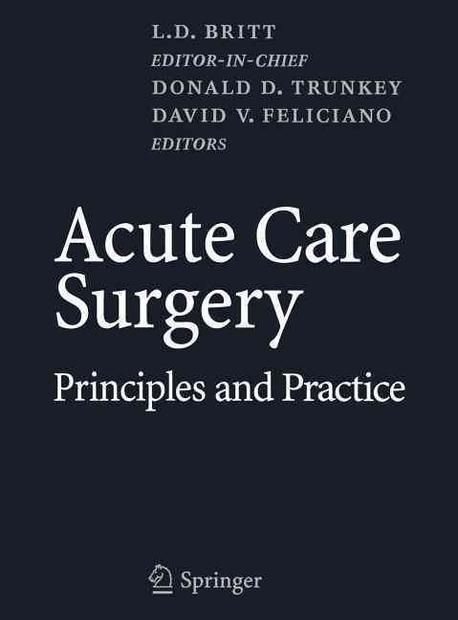 Acute Care Surgery | Britt, L. D. - 교보문고