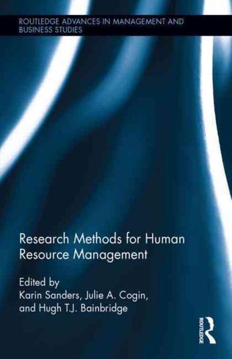 Research Methods for Human Resource Management | Sanders, Karin (EDT ...
