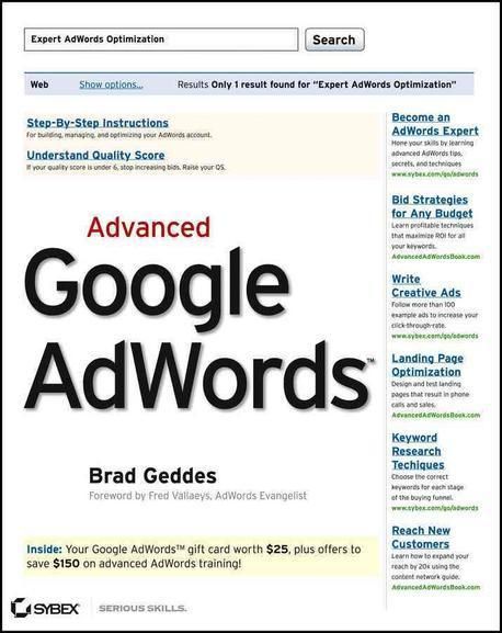 Advanced Google Adwords | Geddes, Brad - 교보문고