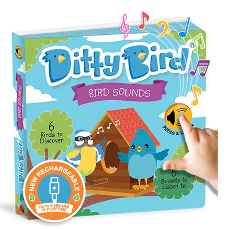 Ditty Bird Bird Songs Interactive Sound Book for Toddlers 1 - 3 Musical ...