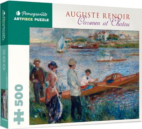 Oarsmen At Chatou By Auguste Renoir - 500 Piece Jigsaw Puzzle - 24x18 Inch Art Puzzle