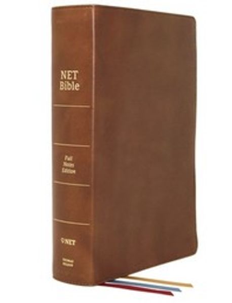 Net Bible, Full-Notes Edition, Genuine Leather, Brown, Comfort Print ...