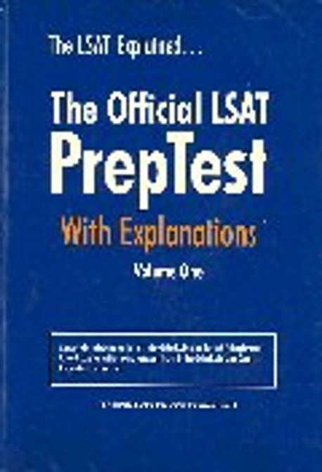Official Lsat Prep Test With Explanations | Gordon, Bonnie - 교보문고