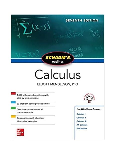 Schaum's Outline of Calculus, Seventh Edition | Elliott Mendelson