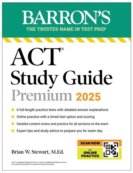 BA ACT STUDY GUIDE PREMIUM 2025 | BARRON'S EDUCATIONAL - 교보문고