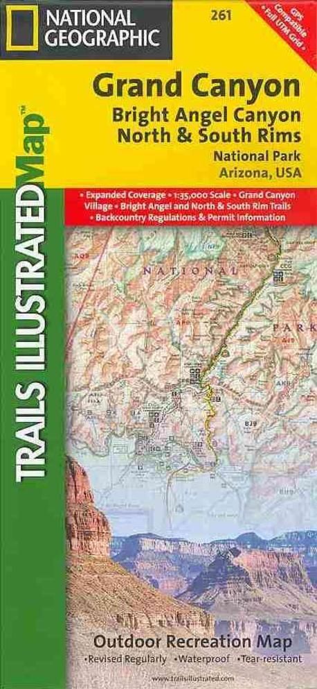 Grand Canyon, North and South Rims Map [Grand Canyon National Park