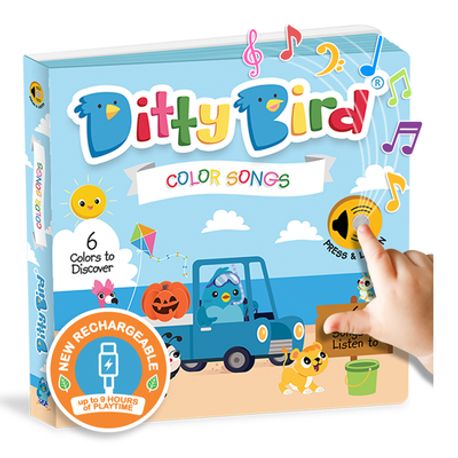 Ditty Bird Color Songs Interactive Musical Book for Toddlers 1- 3 Early ...