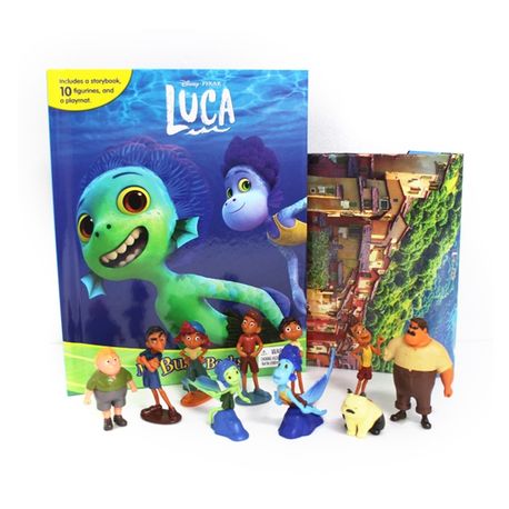 Disney Luca My Busy Book 디즈니 루카 마이 비지북 (미니피큐어 10개 + 놀이판)