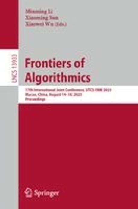 Frontiers of Algorithmics | Li, Minming - 교보문고