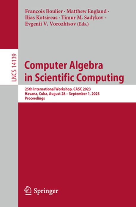 Computer Algebra in Scientific Computing | Boulier, Francois - 교보문고