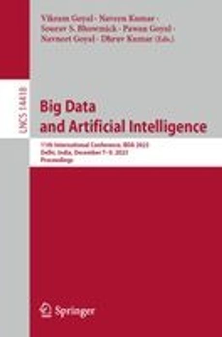Big Data and Artificial Intelligence | Goyal, Vikram - 교보문고
