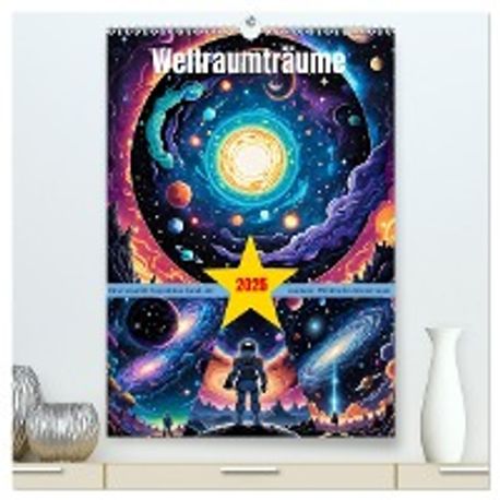 Weltraumtraeume (hochwertiger Premium Wandkalender 2025 DIN A2 hoch), Kunstdruck in Hochglanz 