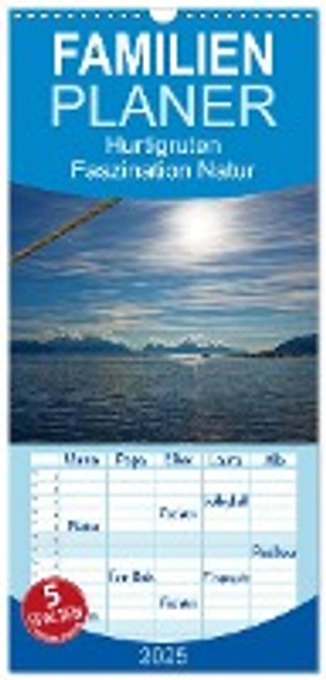 Familienplaner 2024 - Brückenromantik mit 5 Spalten (Wandkalender, 21 x