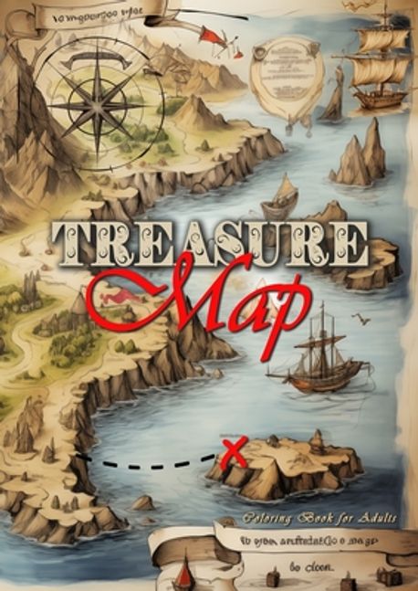 Treasure Maps Coloring Book for Adults | Publishing, Monsoon - 교보문고