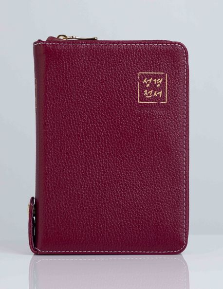 NKR62ETU두란노성경전서새찬송가-선셋레드(천연우피)+