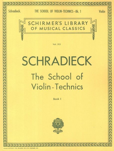 Schradieck : School of Violin Technics Book 1 | Henry Schradieck - 교보문고