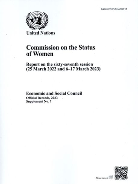 Report of the Commission on the Status of Women 2023 | United Nations ...