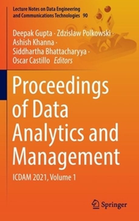 Proceedings of Data Analytics and Management | Gupta, Deepak - 교보문고